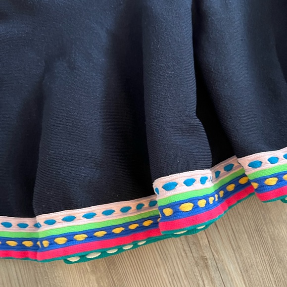 MILLY Rainbow Trim Knit Skirt - Picture 5 of 7